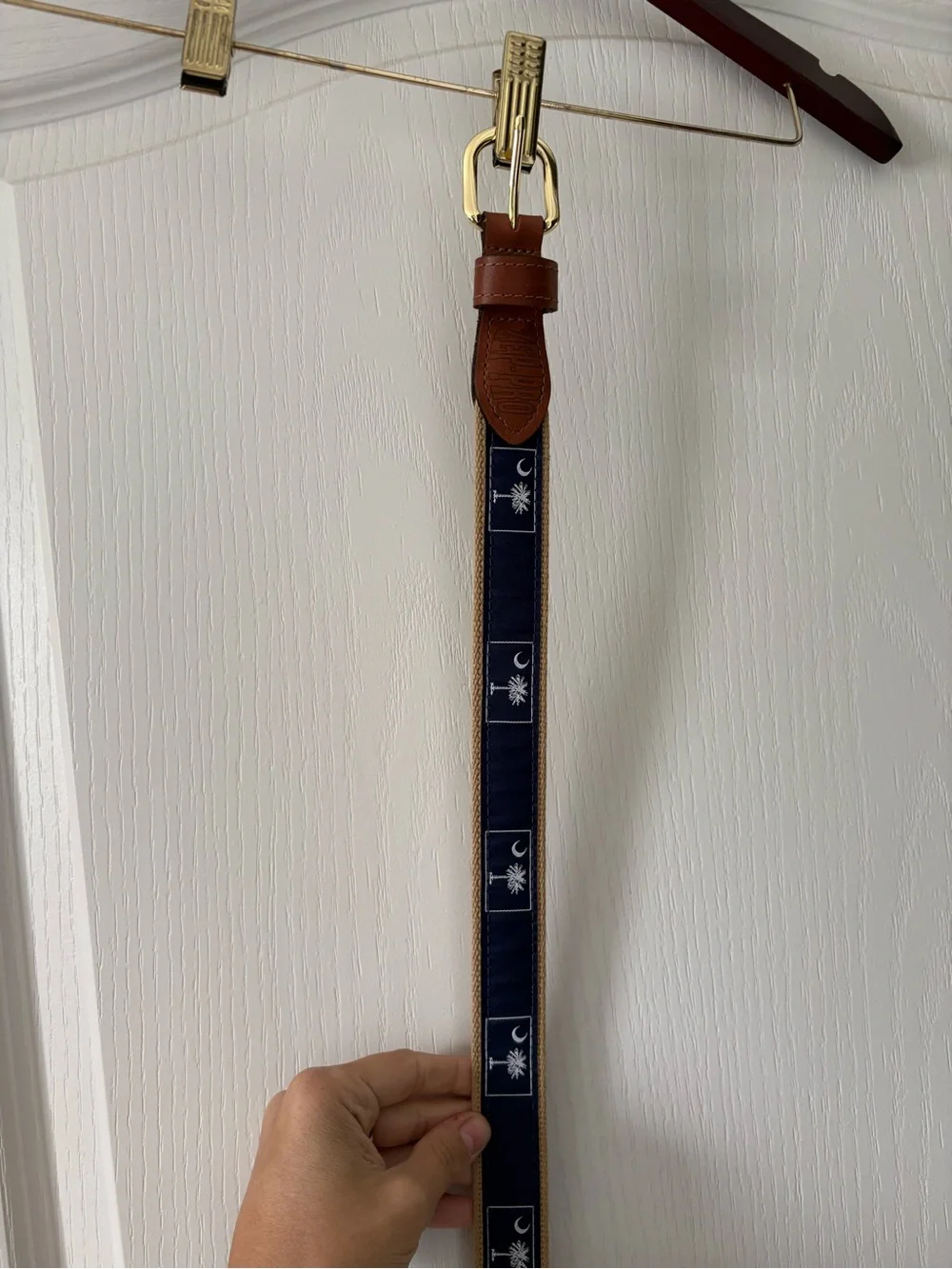 Palm Moon Ribbon Belt men’s size 44